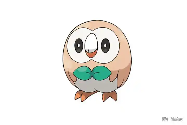 木木枭_精灵宝可梦-简笔画大全