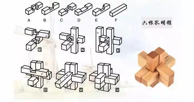 福利到 中国魔方"鲁班锁"图解大全 一分钟搞定熊孩子(附视频)