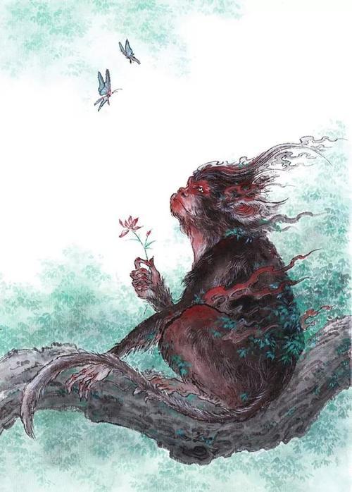 山海经中,记载了很多神秘的生物,其中就有一种叫"人面兽"